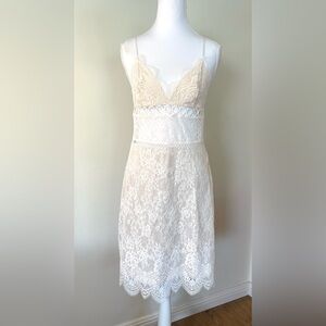 Victoria's Secret Cream Lace Mini‎ Dress